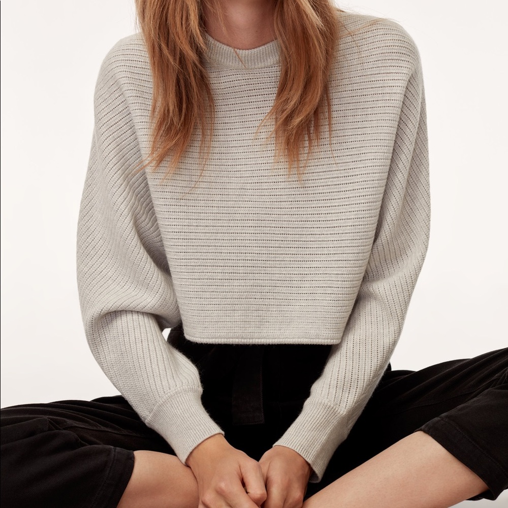 Aritzia Wilfred Free Cropped Sweater